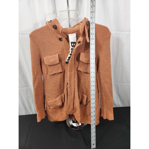 Bark Italy Designer Rare Knitted Linen Cotton‎ Jacket Size S Beige - Picture 4 of 7